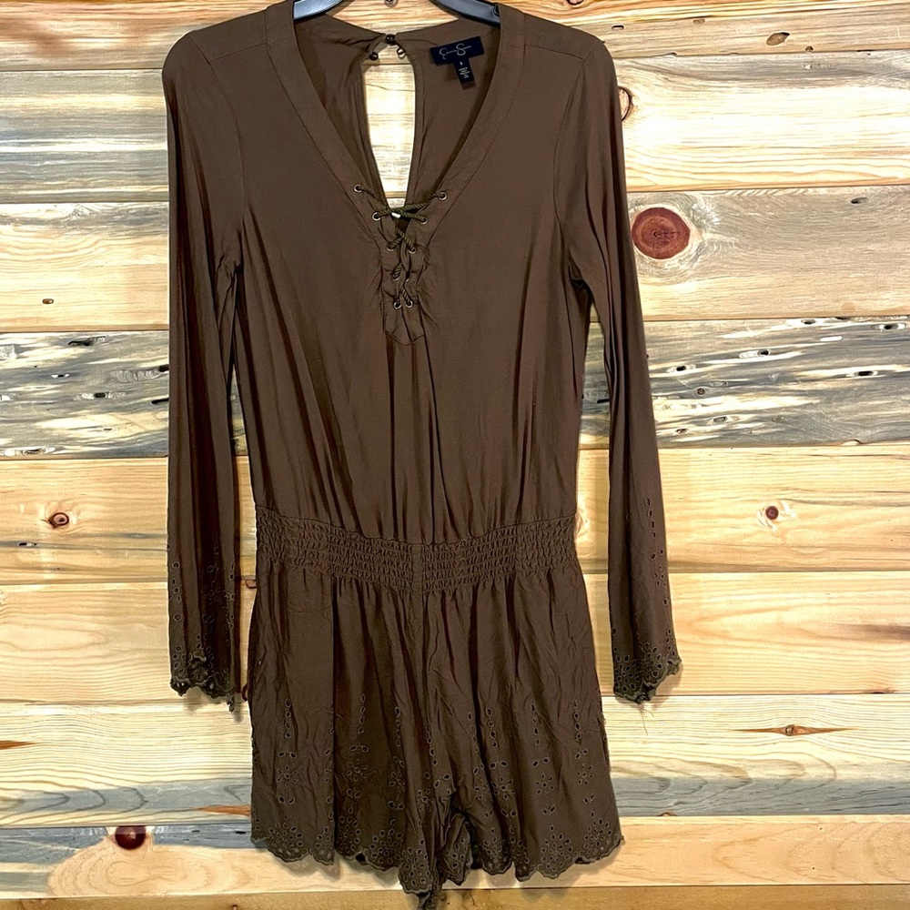 Jessica Simpson olive green Romper